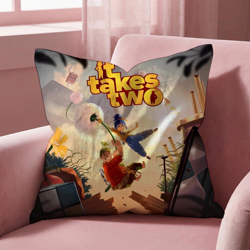 Spiel It T-Takes Two Kissenbezug Mehrzweck-Kissenbezug für Zuhause & Auto - Wendbar, Weich & Langlebig für den täglichen Gebrauch