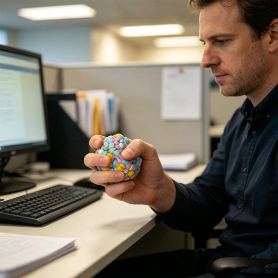 Portable Fidgets for Daily Use Handmade Squeeze Stress Ball, Ultra?Soft Fidget Squeaky Creative Sensory Entertaining Party Supplies Adults