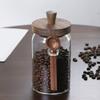 Clear Glass Coffee Canister Airtights Storage Jar For Kitchen Organization