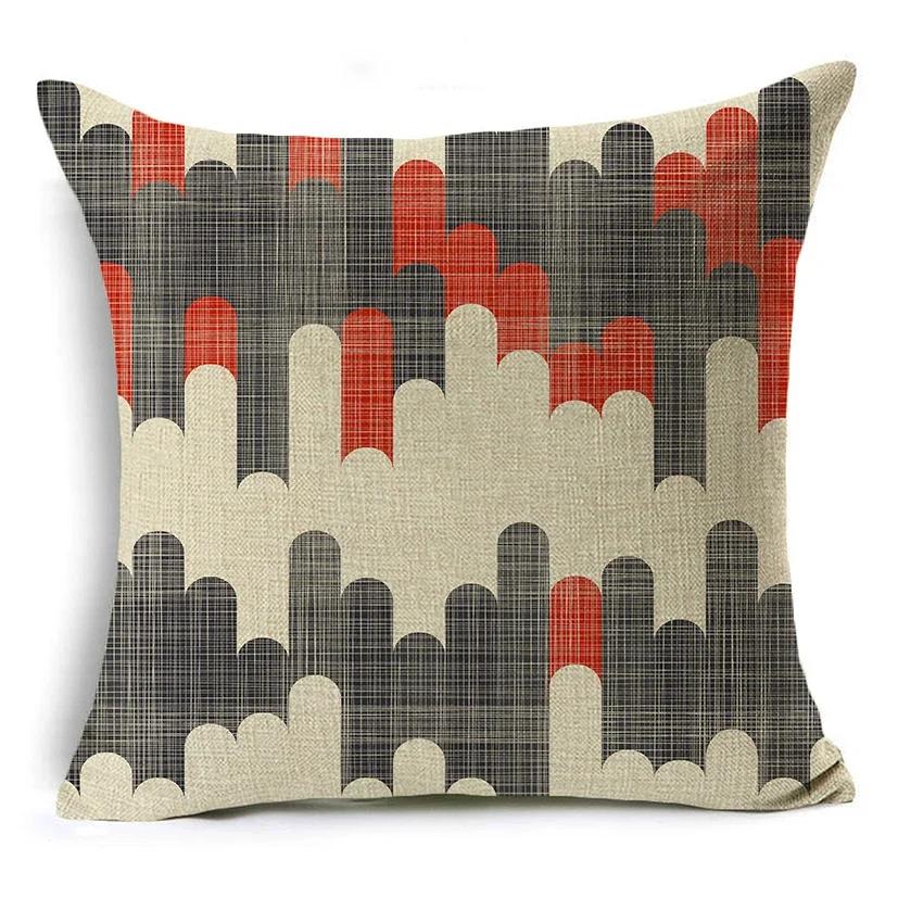 Mandala Graffiti Cushion Cover 45x45cm Linen Decorative Pillow Cover Sofa Bed Pillow Case