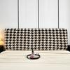 Houndstooth Headboard Cover Full Queen  King Comfortable Bed Head Slipcover for King Size Washable Anti-Dirty Headboard Protector Washable Bedroom