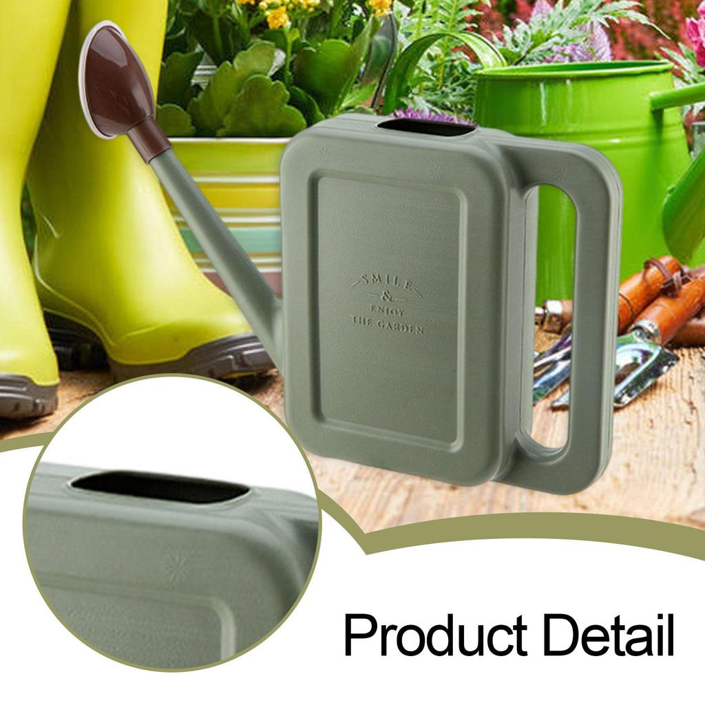 1L Watering Can for Indoor Outdoor Plants Long Spout Sturdy Removable Sprinkler Head Watering Pot for Houseplants Household