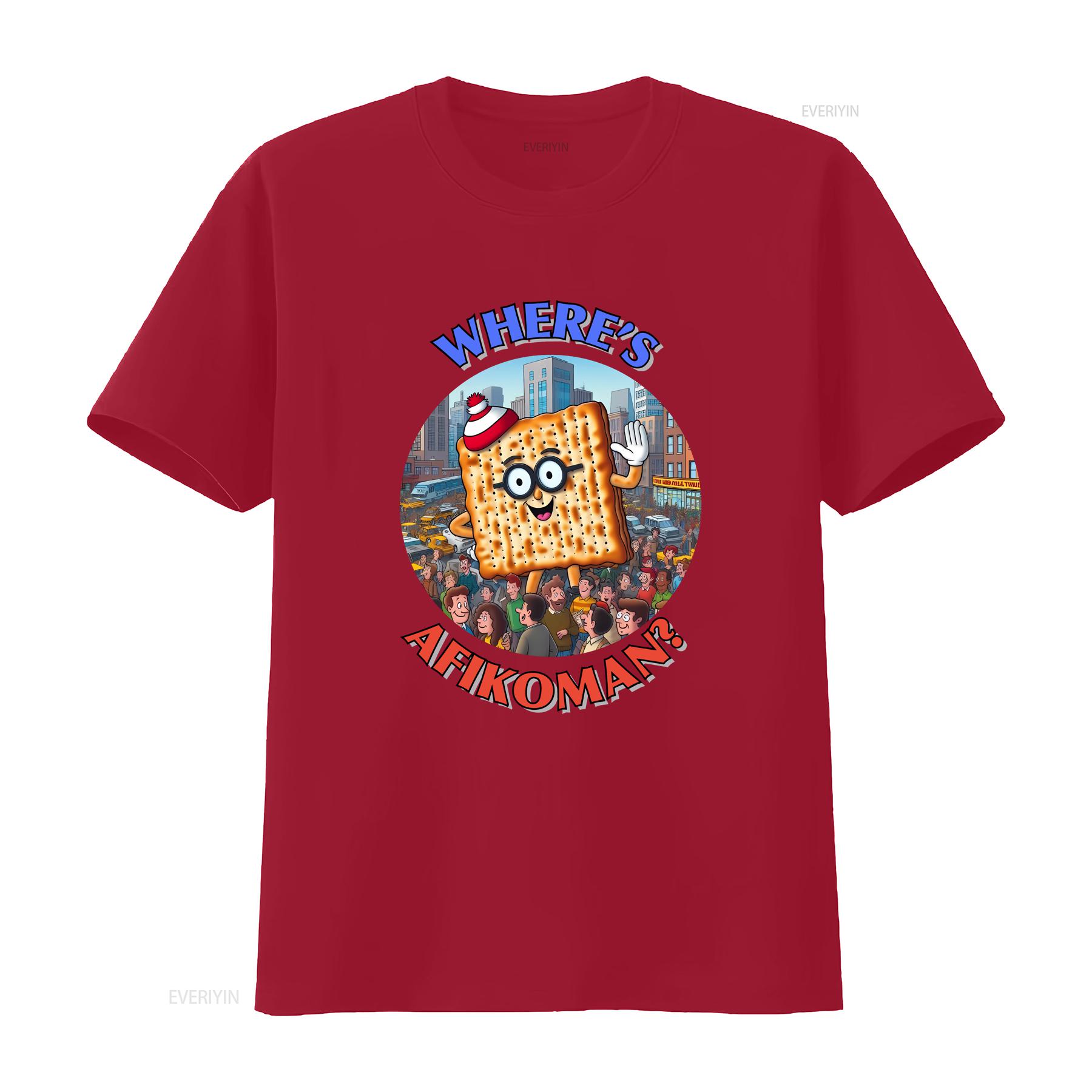 Funny Passover T Shirt Wheres Afikoman Happy Seder Matzah Matzoh Judaica Jewish s Hebrew vintage Washed Stretched Casual S