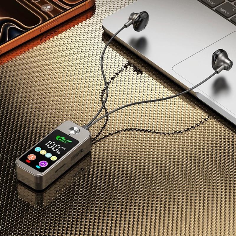 K-song Bluetooth 5.4 Stereo Earbud: Sports, Noise Reduction, Long Battery, Card Slot, Lapel Design.