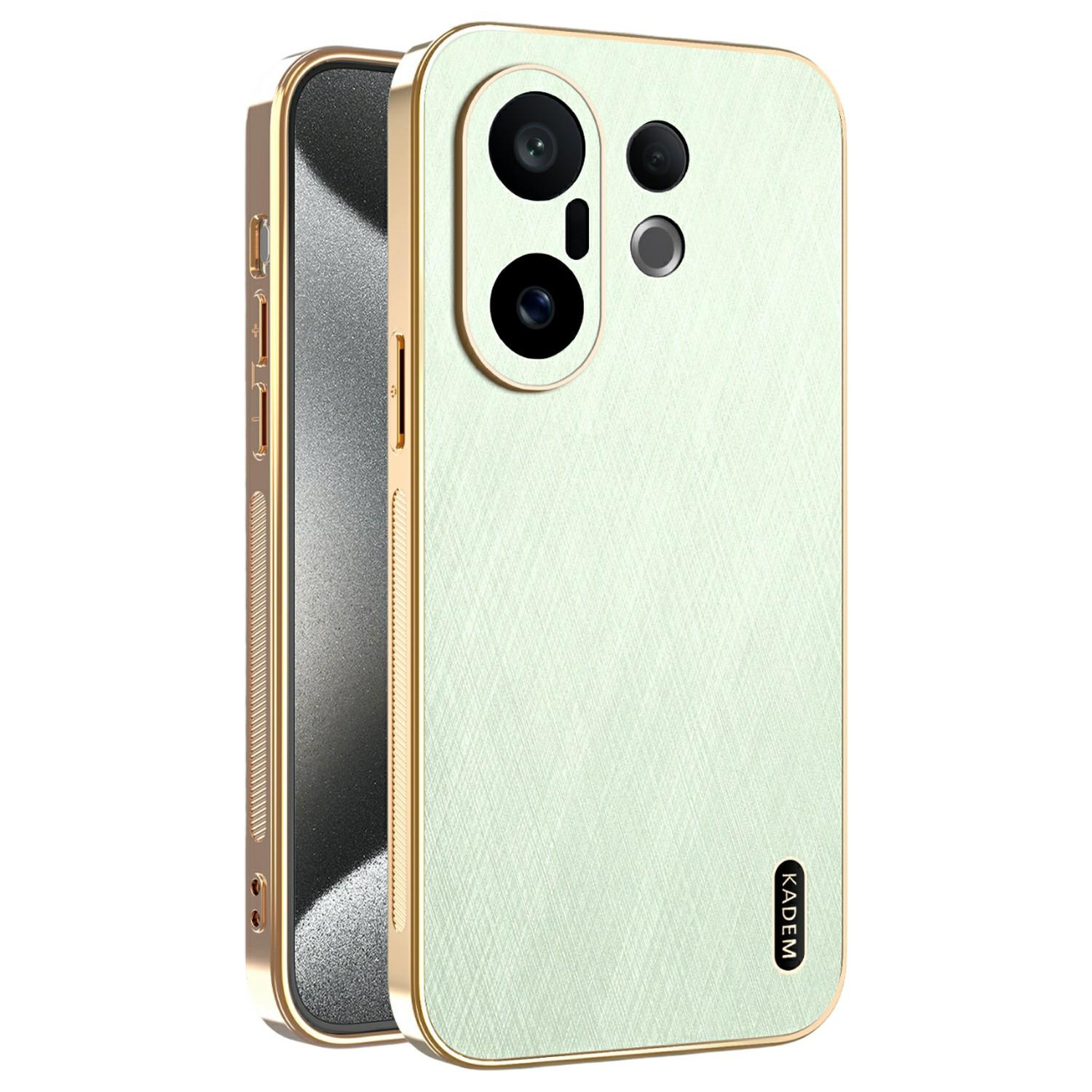 

KADEM Чехол для vivo S30 Pro mini 5G Гальваническое покрытие Шелковистая текстура ПУ+ТПУ Задняя крышка для телефона Green