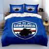 UC Sampdoria Football Bedding Bedding Duvet Cover Set Duvet Cover Pillowcases  (1 * Duvet Cover 2 * Pillowcases, Without Duvet Insert)