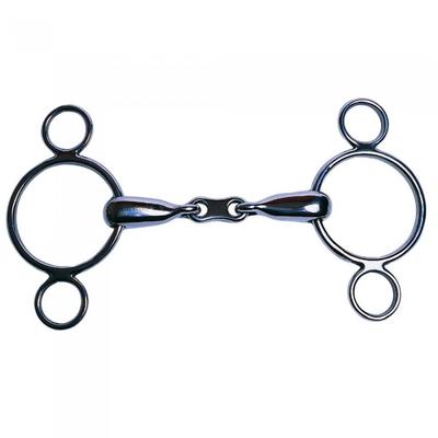 Korsteel Stainless Steel French Link 2 Ring Dutch Gag Horse Bit