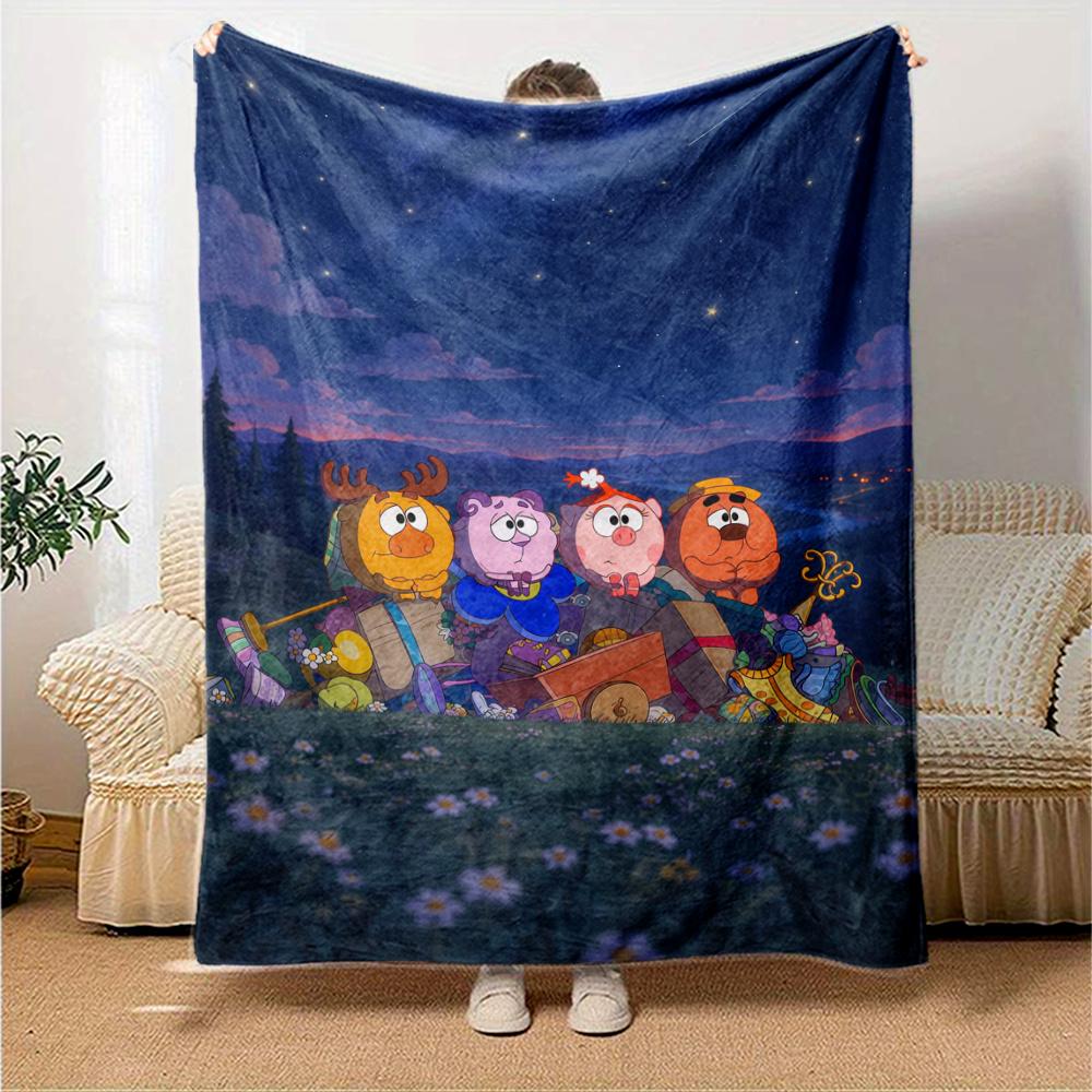 Smeshariki Blanket, High quality Comfortable for All Seasons, Home Decor, Warmth and Comfort