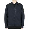 STONE ISLAND Solid Color Logo Zip Long Sleeve Shirt Men Shirts Blue K1S1512000-32S00WN-V0120