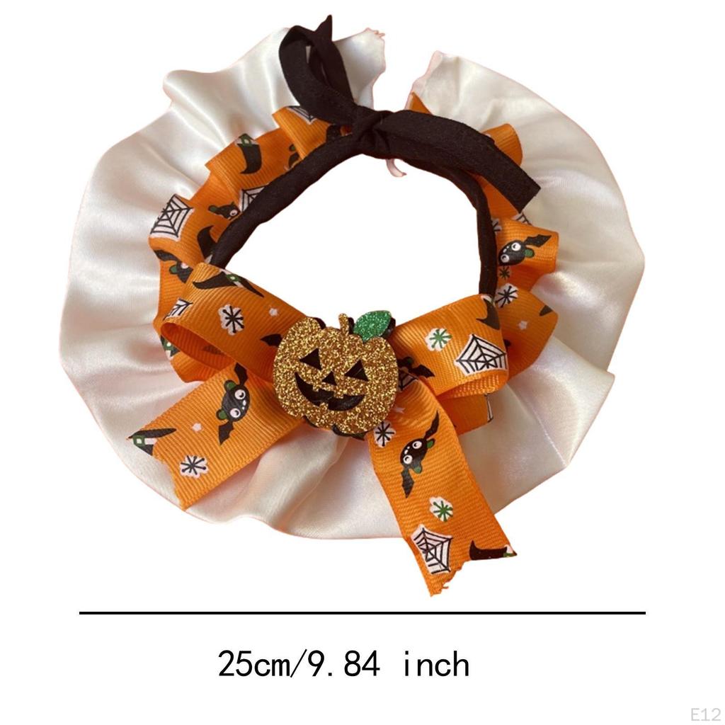 Decorative Collar for Pets Featuring Pumpkin Design Halloween