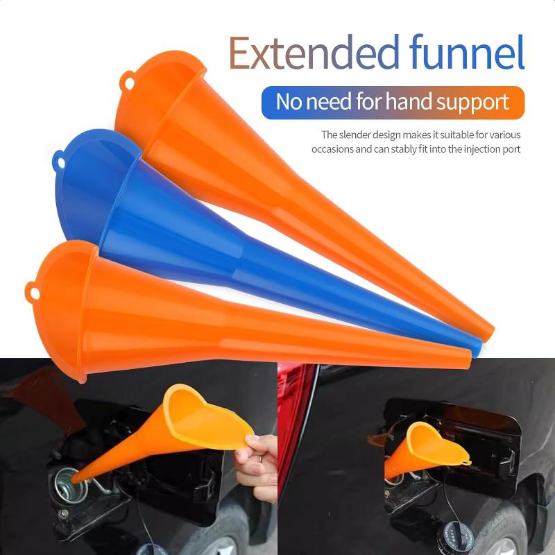 2-In-1 Refueling Funnel With Strainer Can Spout For Oil Water Fuel Petrol Diesel Gasoline For Auto Car Motorcycle Bike Truck Atv