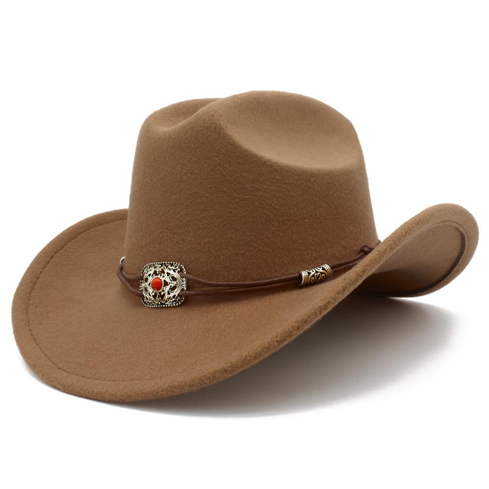 Male and Female Couples Light Felt Fashion Top Hat Minority Style Grassland Equestrian Hat High Sense Street Shot Jazz Hat