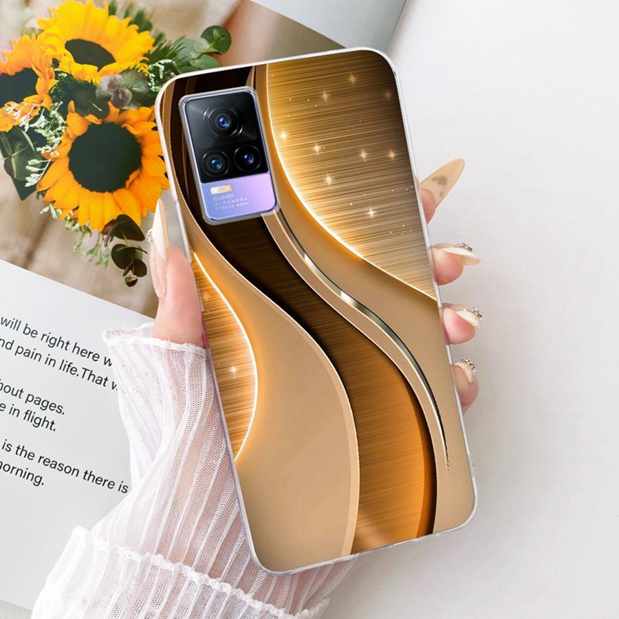 For Vivo V21E V 21 E V2061 V2055 Case Soft Silicone TPU Protective Butterfly Phone Case For VivoY73 2021 V21 E 4G 5G Cover Coque