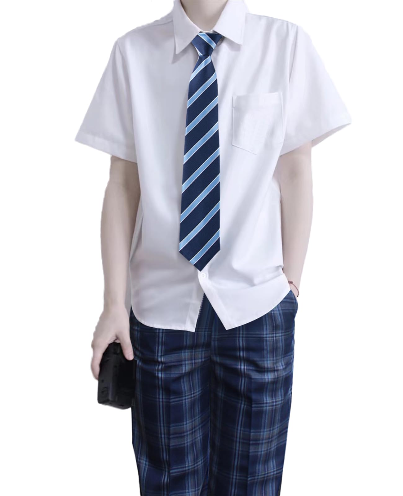 

Школьная форма QOOLY для старшей школы, идеально подходит для школы и костюма, размер M, мужской комплект, форма, косплей, фестивали, новогодние вечеринки, вечеринки, темно-синий,