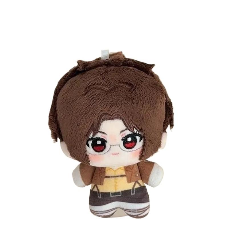 10cm Levi Ackerman Plush Dolls Pendant Soft Attack on Titan Keychain Plush Toys Ackerman Mini Kids Holiday Birthday Gift