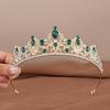 Baroque Rhinestone Bridal Crown - European Style Wedding Headdress for Women