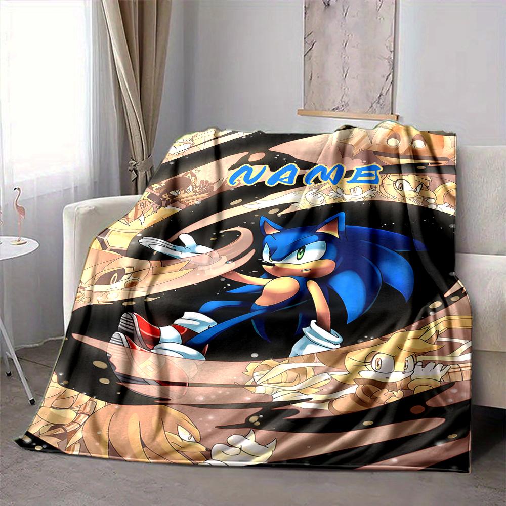 Custom 1pc Sonic Adventure: Heroic Battle Blanket, Soft And Comfortable Blanket, Casual Warm, Camping Travel Blanket, Birthday Gift Q912182