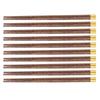 10 Pairs Reusable Chopsticks Chinese Wenge Wood Noodle Chopstick Set for Cooking Frying Hot Pot 25cm