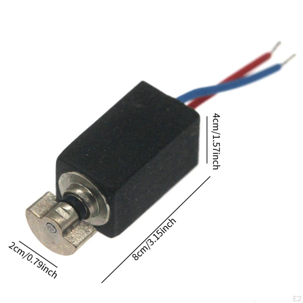 5x 0408 Micro Vibration Motor with Eccentric Wheel Replacement Part Multipurpose Hollow Cup Coreless
