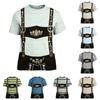 Men's Oktoberfest Vintage Print Short Sleeve T-Shirt Relaxed Fit Summer