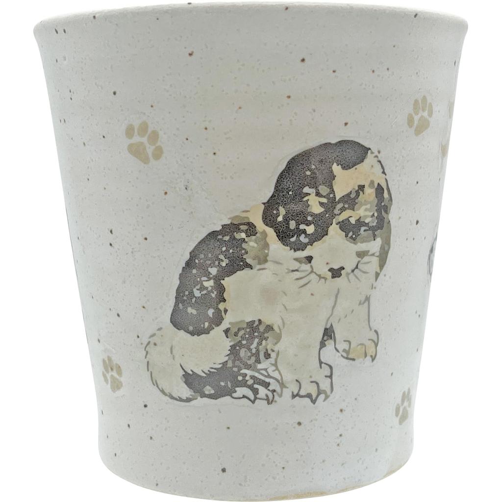 sun art Cute Dog Katsushika Hokusai Japanese Made In 9 X 9 270 Ml "Hokusai Animals" Teacup, Design, Merchandise, Tableware, Japan, White, Approx. Cm,