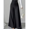 Damen S High Waist Weite Hosen mit Taschen für die Büroarbeit