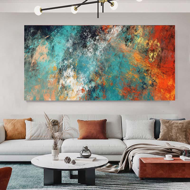 Modern Canvas Poster Abstract Color Cloud Painting Canvas Art Wall Painting for Bedroom Home and Dormitory Decor