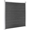 VidaXL Fence Panel Set Garden Barrier Fence Wall Balcony Edging Patio Terrace Outdoor WPC 3070441