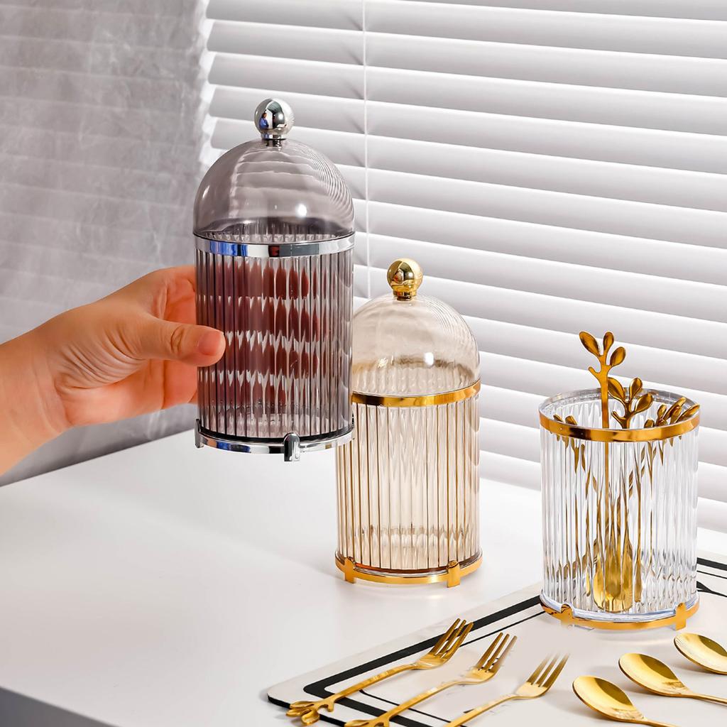 Coffee Spoon Holder Cup Modern Tableware Organizer for Kitchen Countertop Dining Room Fruit Fork Storage Container