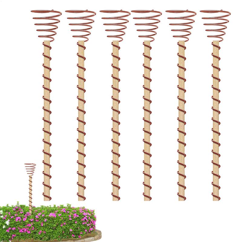 

Electroculture Plant Stakes 6PCS 12Inch Electroculture Copper Coil Antennas Electroculture Gardening Stakes for Plants Fruits CN