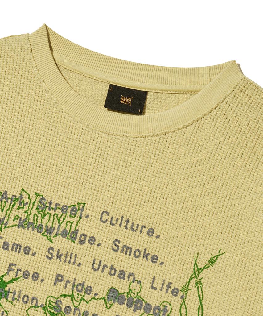 BROWNBREATH Decay Waffle Longsleeve - Mustard