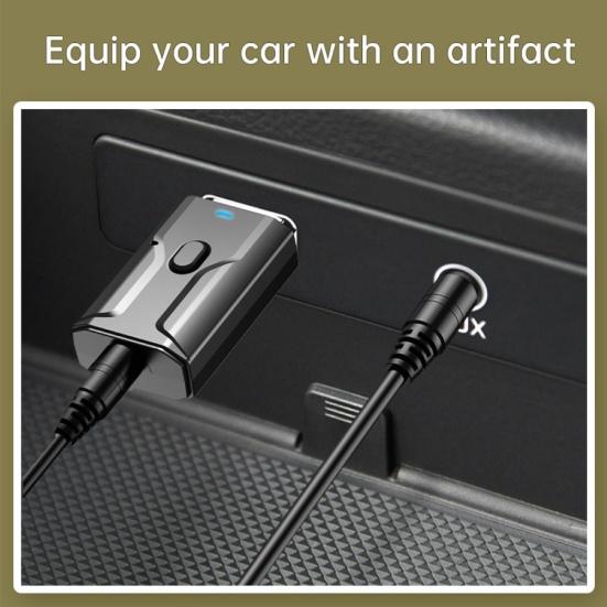 Portable USB Bluetooth-compatible 5.0 Adapter Stereo 3.5mm AUX Audio Receiver Transmitter