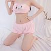 Winter New Cute Girl Style Pajamas Set Soft Cute Cartoon Two-dimensional Underwear Soft Waxy Loungewear