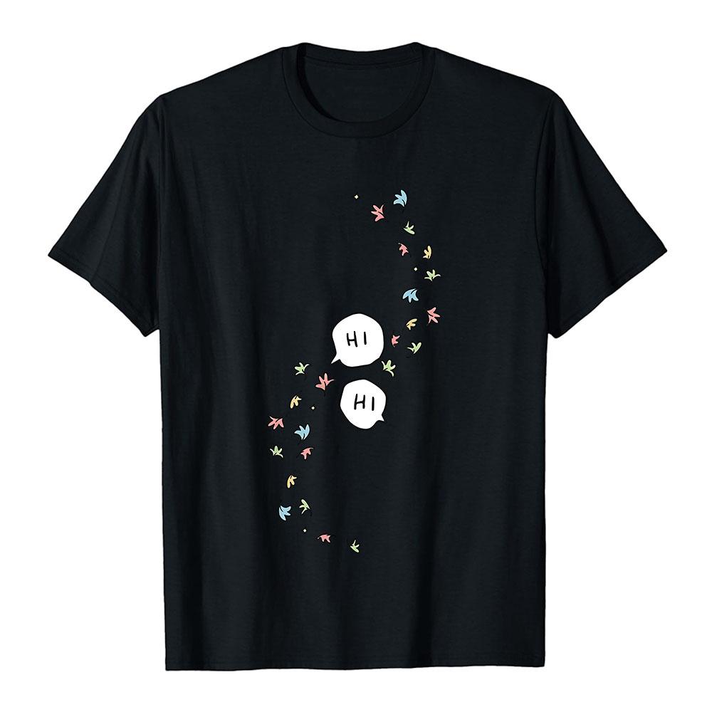 Heart & Stopper Hi Hi Tees Short Sleeve Cotton Summer O-neck Tshirts Fashion Design Graphic Print T-shirt Casual Loose Unisex