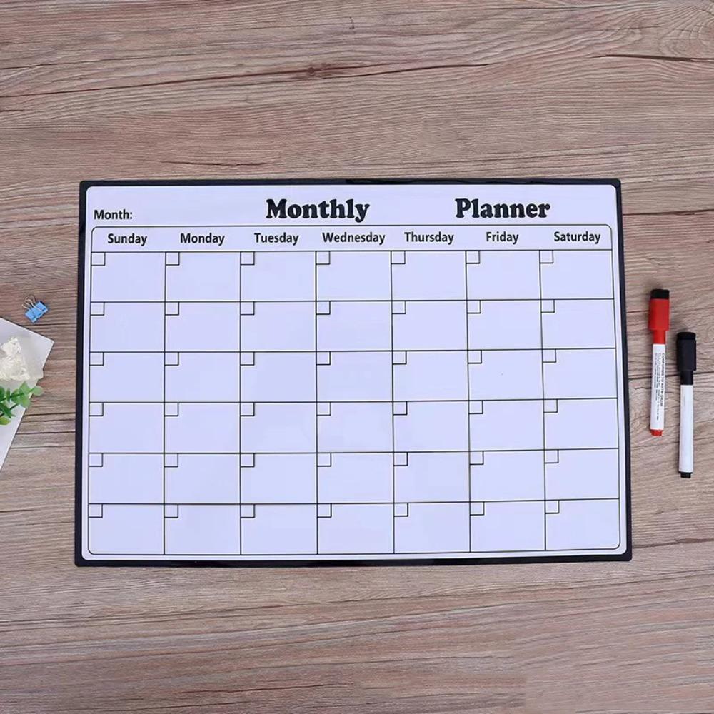 Magnetic Fridge Calendar Sticker Erasable Menu Board Whiteboard Fridge Sticker  Mother