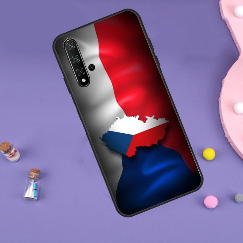 Czech Republic Czech Flag For Huawei Nova Y61 Y60 Y70 Y72 Y73 Y90 Y91 9 10 SE 7i 8i 11i 12i P30 P40 Lite P60 Pro Case