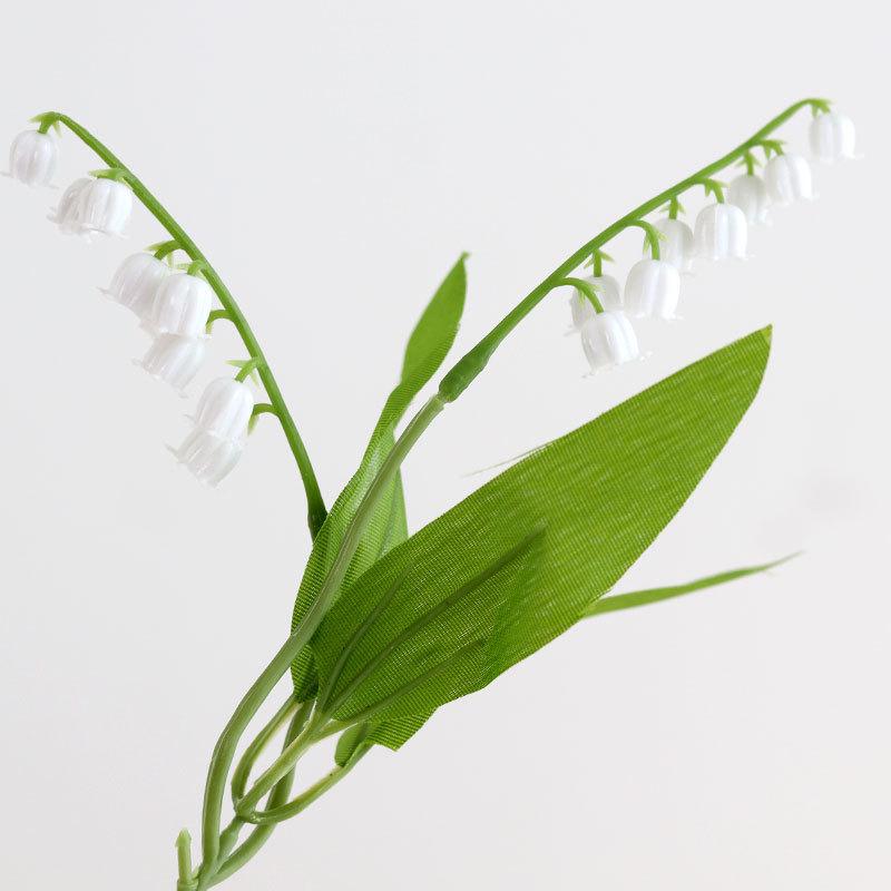 Lily of the Valley Artificial Floral Vase for Home Decoration белый