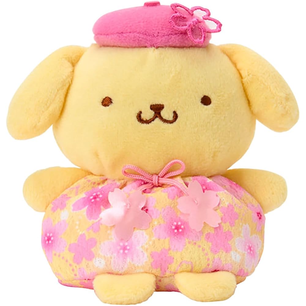 Sanrio Pompompurin Handheld Doll Sakura Age 3 and Up 668648