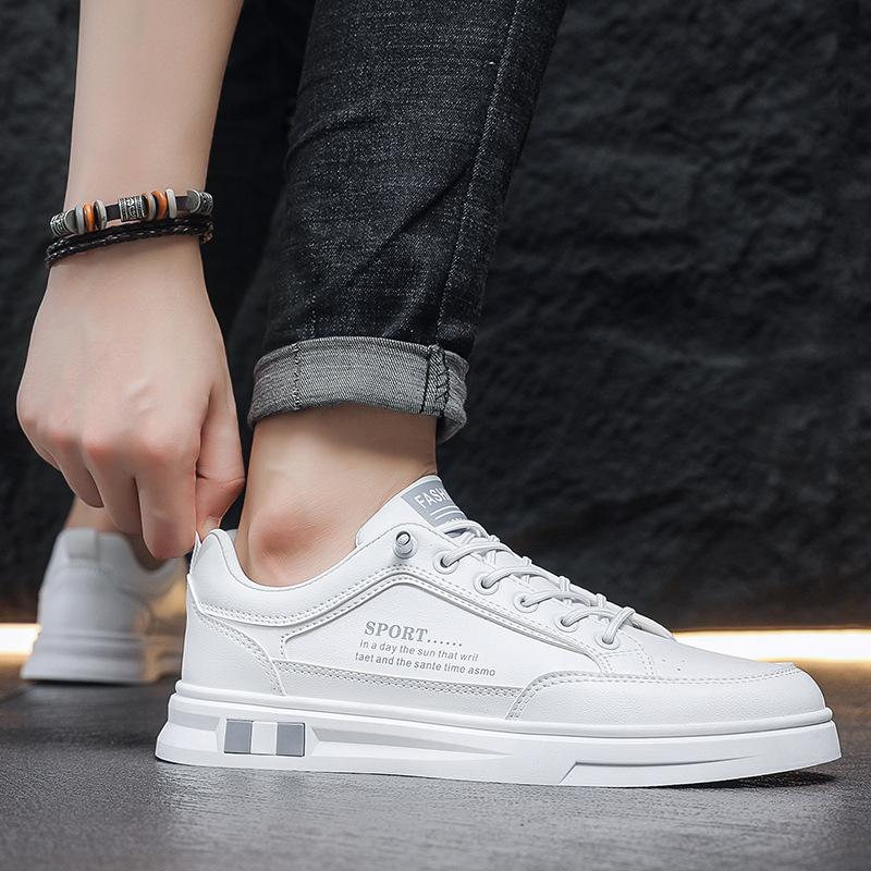 

Spring and summer new men s lazy shoes casual men s board shoes non-slip low-top foot leather shoes men s shoes 39