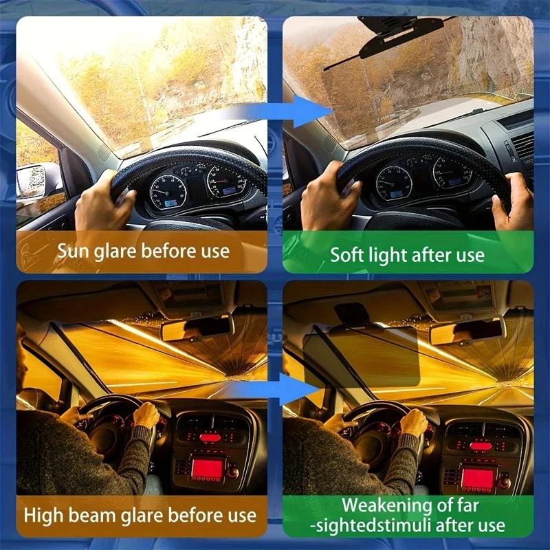Anti-Glare UV Protection Car Sun Visor Extender Interior Sun Shade For Mazda 3 6 CX3 CX5 CX7 CX9 MX5 Miata RX8 CX30 CX50 BT50