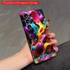 2DFlat Samsung Phone Case Vibrant Paint Splash Mobile Case Applicable To Galaxy S23 S24 S25ULTRA S26 A12 A14 A15 A16 A54 A55