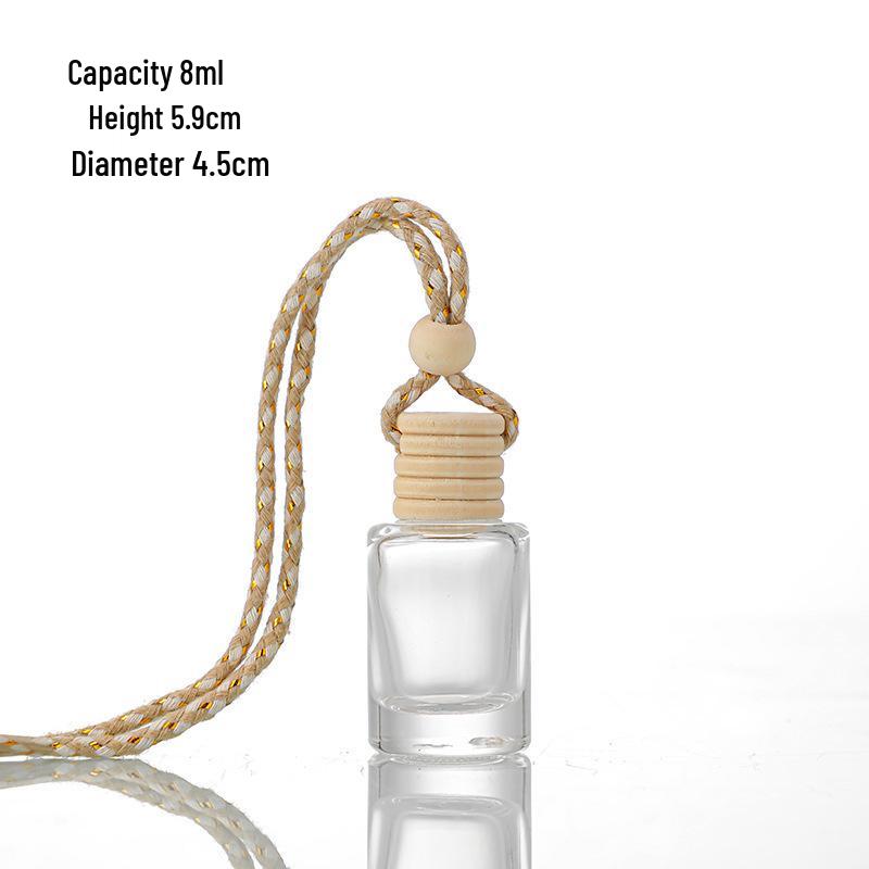 Glass Hanging Car Air Freshener & Essential Oil Diffuser Bottle