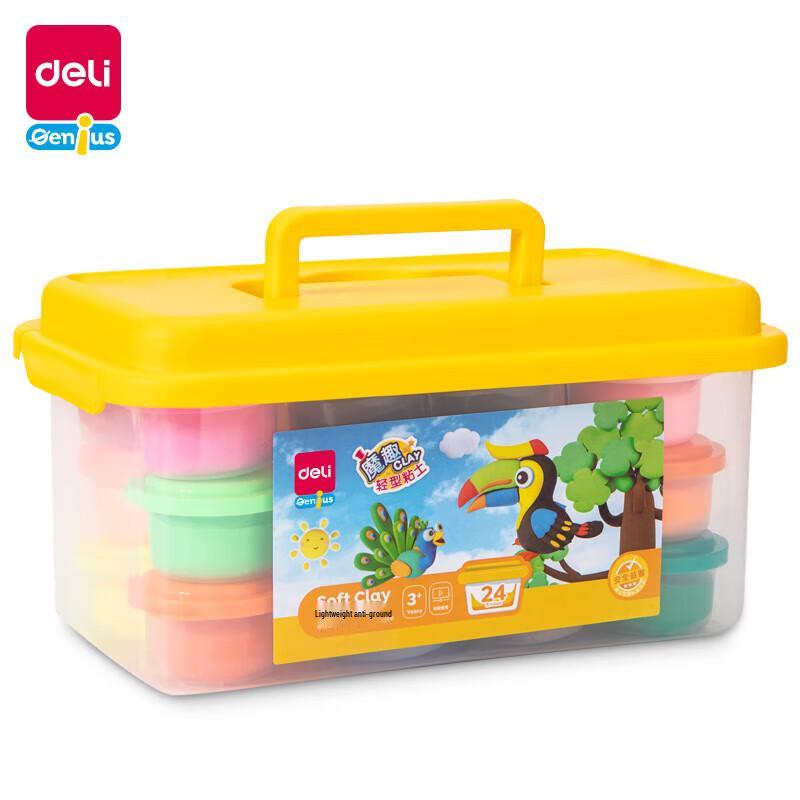 Deli 24-Color Ultra-Light Clay DIY Set