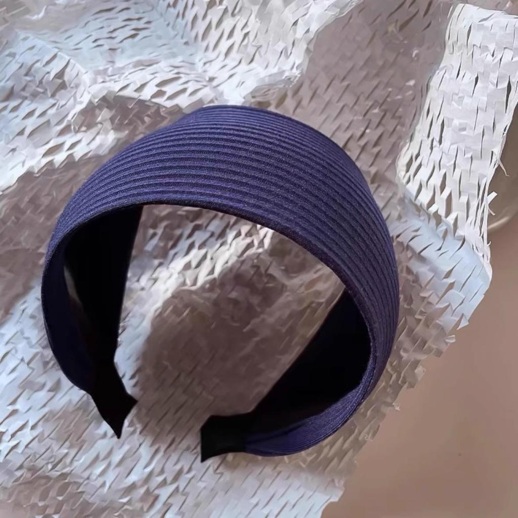 New Solid Widen Knitting Hairband For Women Sweet Outside Hair Ornament Headband Fashion Hair Hoops Hair Band Hair Accessories