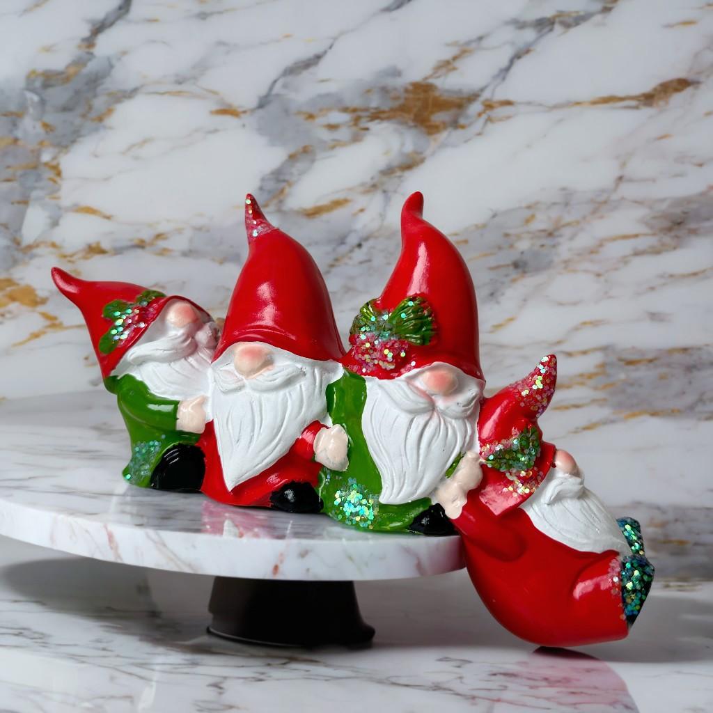 Father Christmas Resin Ornament Christmas Gnomes Four Dwarfs Christmas Holiday Party Decorations