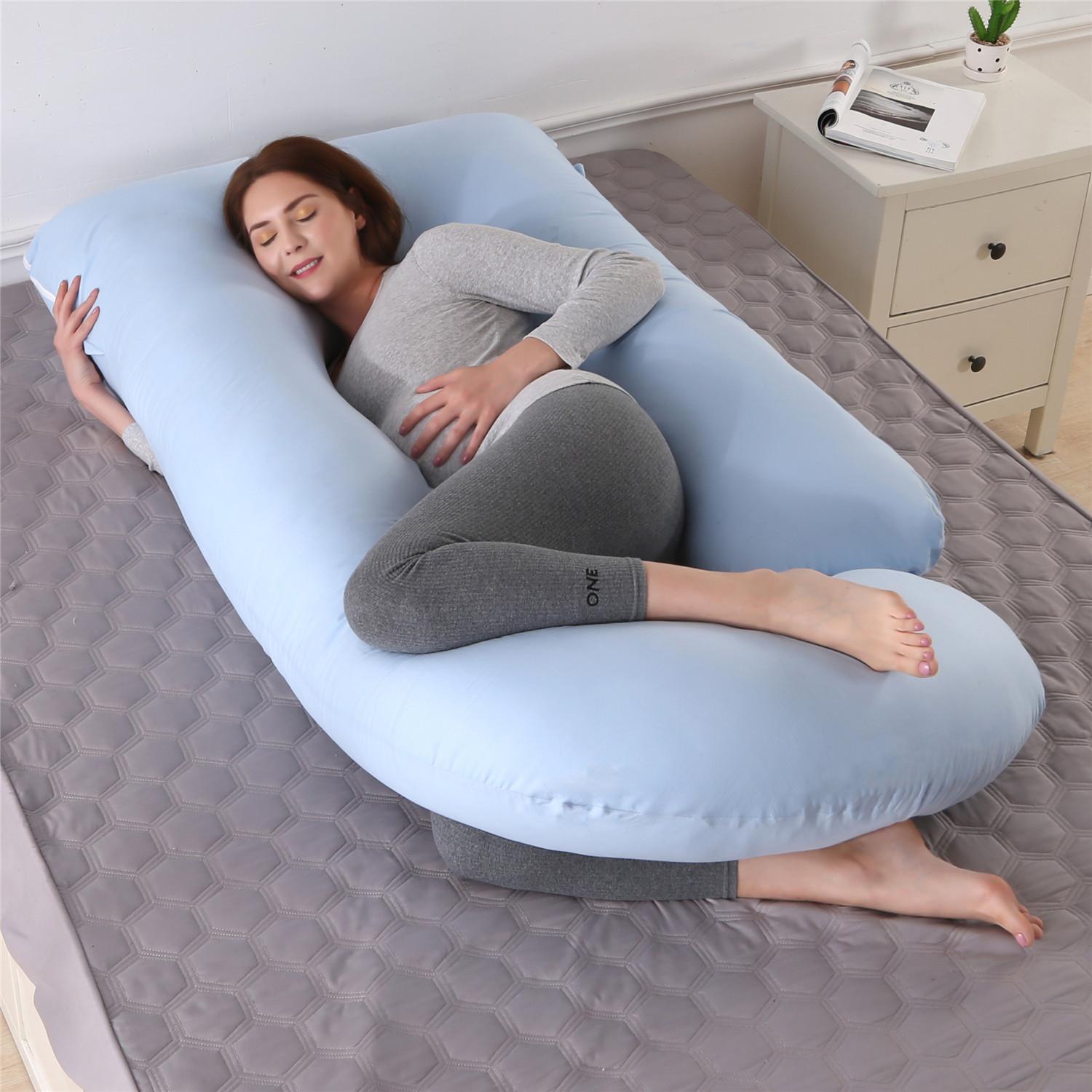 Jiabinfu Pregnancy Pillow U Shaped Full Body Pillow for Maternity Support Sleeping Pillow with Cover for Pregnant Women 14670₽