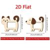 Smooth Animal Shape Picture Frame Cartoon Photo Display Rack Durable Wood Photo Frame  for Desktop