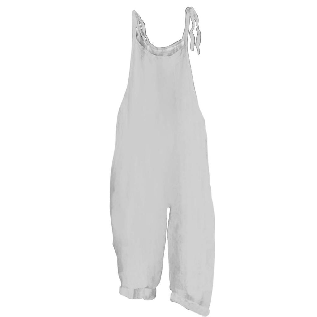 Kids Casual Solid Color Jumpsuit Overalls Adjustable Strap Wide Leg Pants Comfortable Fit Suitable for Everyday Wear and Outdoor Activities
