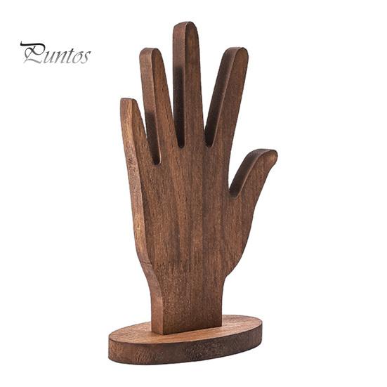

Подставка для ювелирных изделий, держатель для демонстрации пальцев и рук, прочная конструкция, высокая устойчивость, многоцелевая декоративная деревянная стойка для демонстрации ювелирных изделий в форме руки
