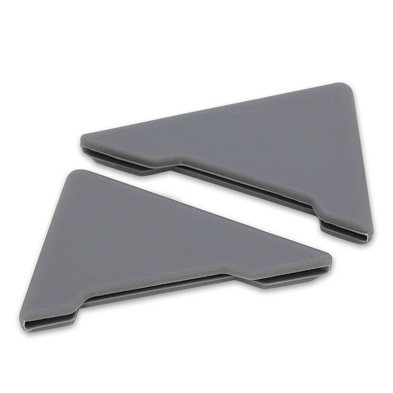 2pcs Car Front Door Corner Anti-collision Protector for Auto 90 Degree Angle Door Bumper Silicone Anti-Scratch Cover